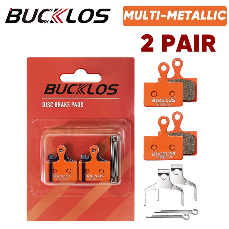 BUCKLOS Bicycle Hydraulic Disc Brake Pads for M9100 Metallic Brake Pads Metal Road Mountain Bike Brake Pads fit K05S K03S K04S