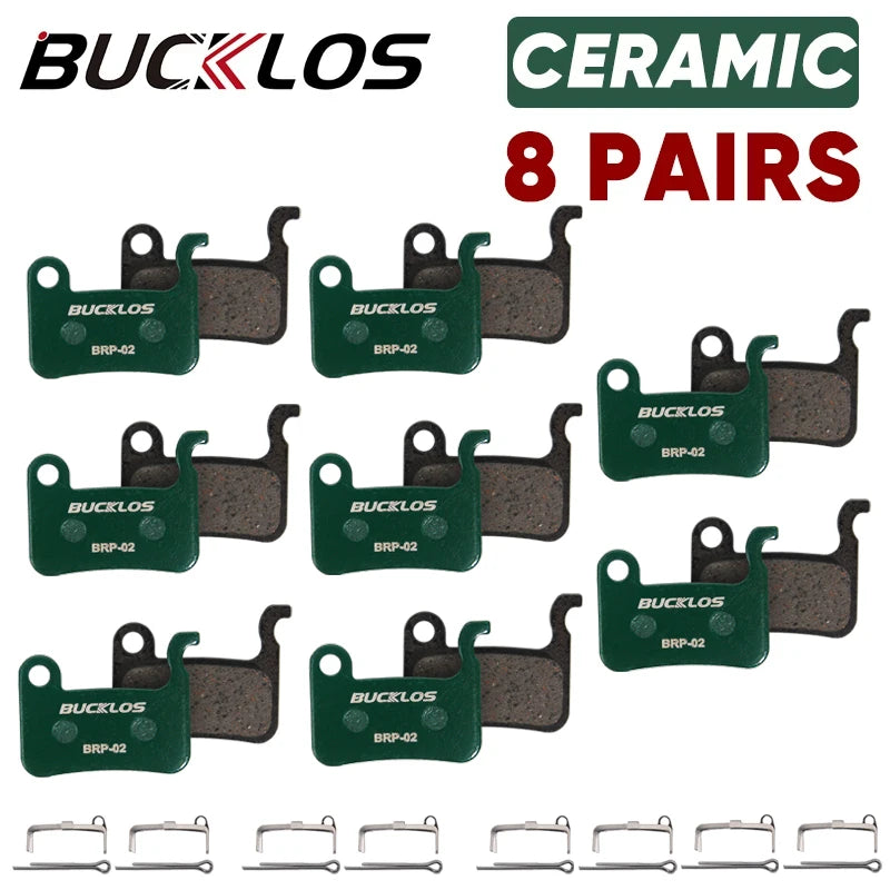 BUCKLOS Ceramic Hydarulic Disc Brake Pads For SHIMANO A01S M06 M07 Road Bicycle MTB Brake Pad Wear-resistant Disc Brake Pads