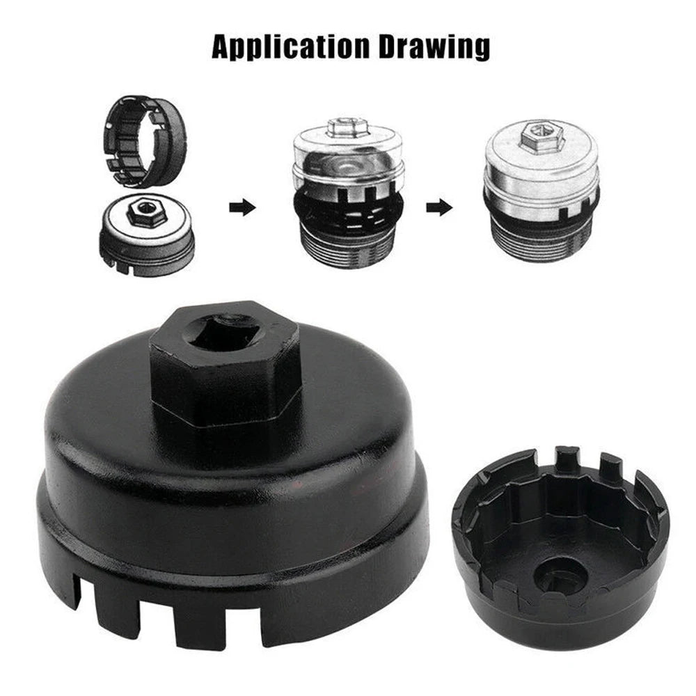Professional Aluminum Oil Filter Wrench Cap Style Tool for T