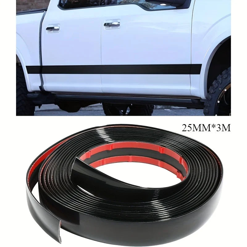 YITAPE Self Adhesive Car Chrome Trim Strip PVC Exterior Side