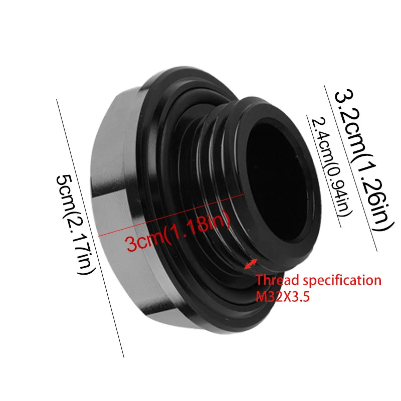1Pc Car Engine Oil Cap Aluminum Radiator Fuel Filler Tank Co