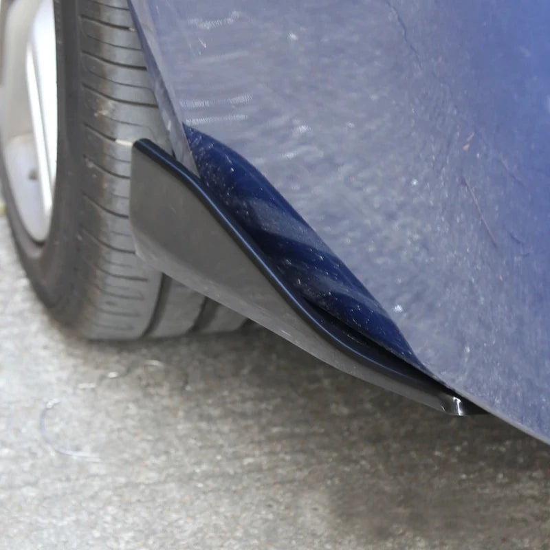 Universal Fit Car Spoiler Lip Carbon Fiber Glossy Black Rear