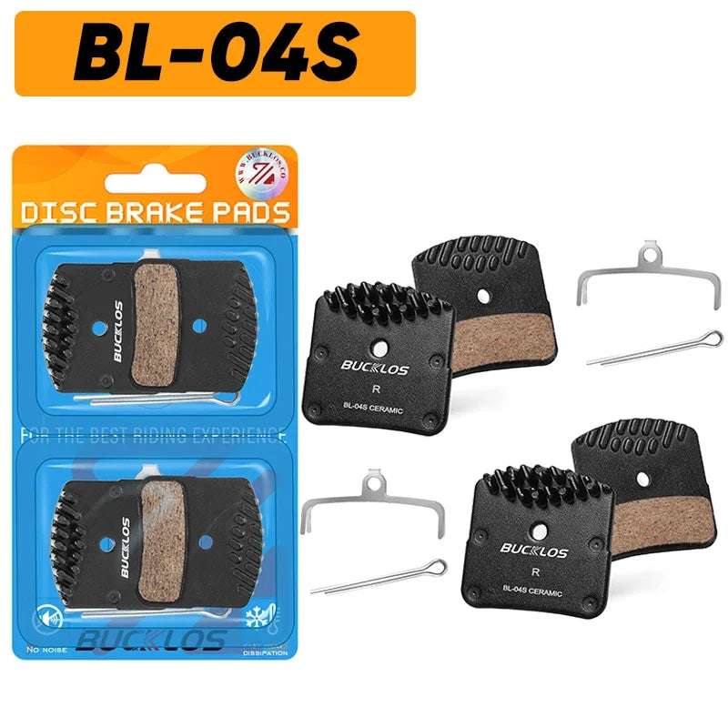 BUCKLOS Ceramic Hydraulic Brake Pads Heat Dissipation Bicycle Disc Brake Pad Road Mountain Bike Brake Pads for SHIMANO J05A L05A