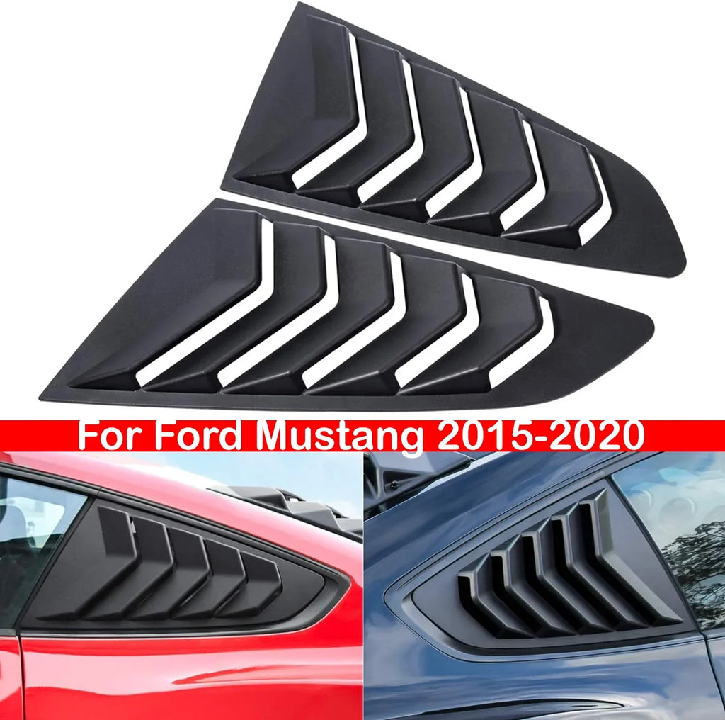 For Ford Mustang 2015-2020 Car Rear Louver Window Side Shutt