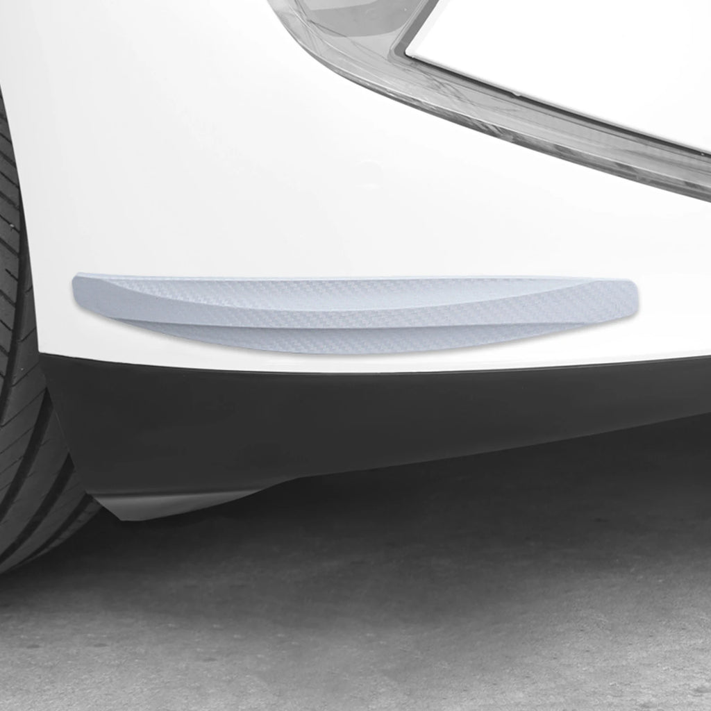 2pcs carbon fiber car anti-collision strips front and rear b