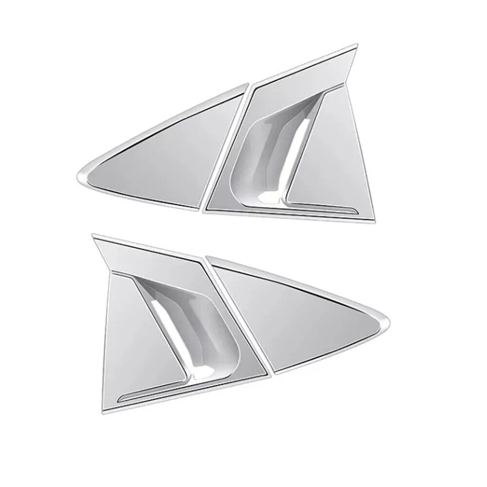 For Toyota Prius 60 Series 2023 2024 2025 Car Rear Louver Window Side Shutter Cover Trim Sticker Vent Scoop ABS Carbon Fiber