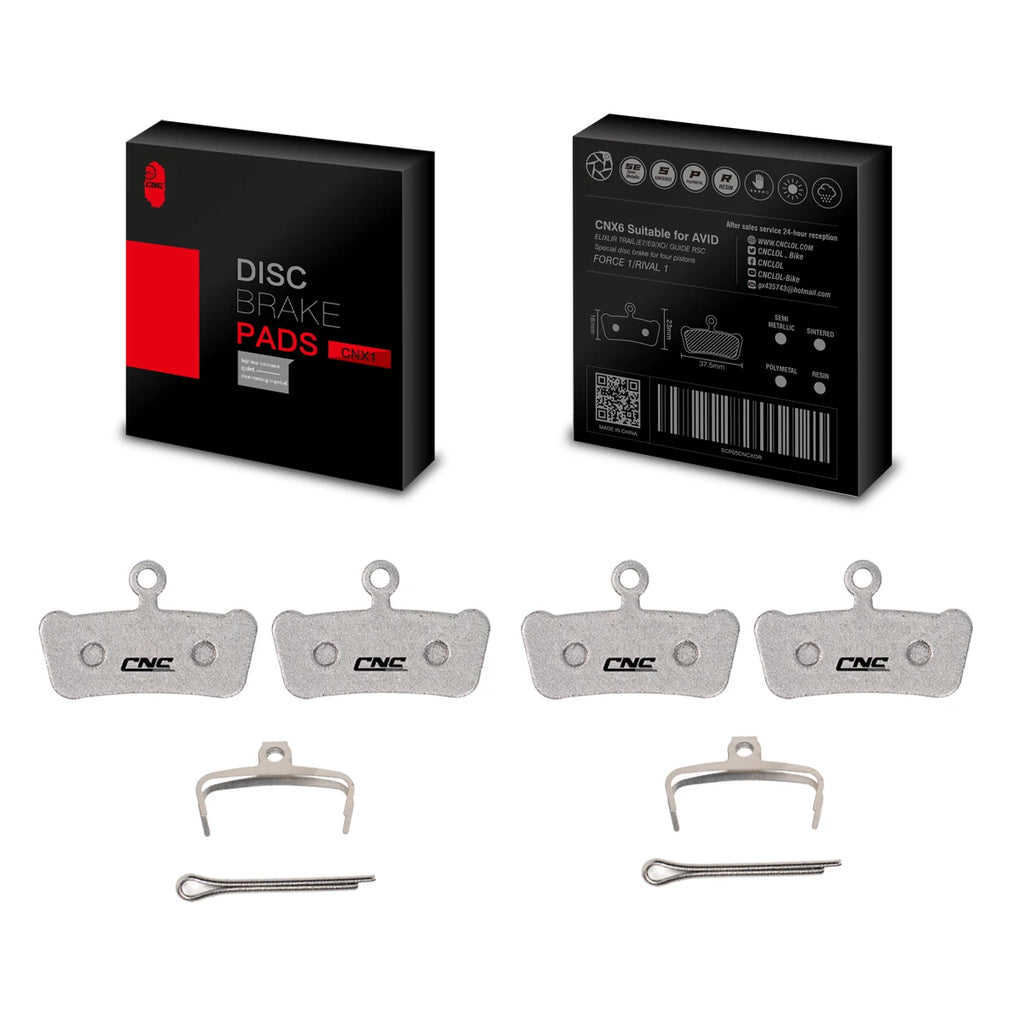 SUNTNUR MTB Brake Pads For SRAM G2 Guide R RS RSC LEVEL ULT ELIXIR7 9 TRAIL 4 Piston Resin/Ceramic Bike Brake Pads 2 Pairs