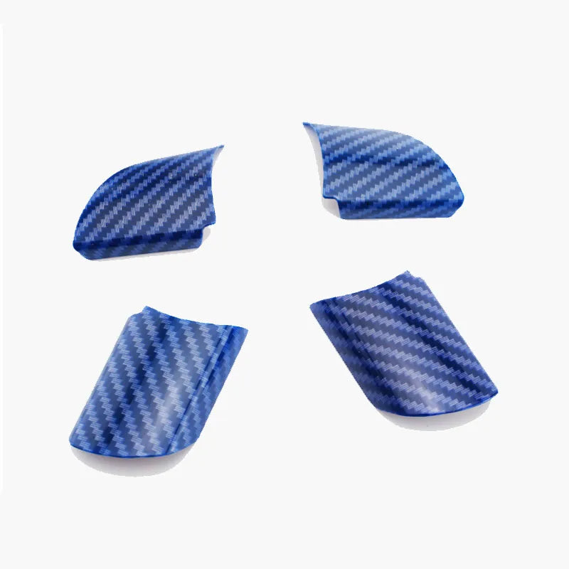 My Good Car Accessories Steering Wheel Buttons Panel Cover Trim Stickers Carbon Fiber for Ford Focus 2 MK2 2005 - 2011