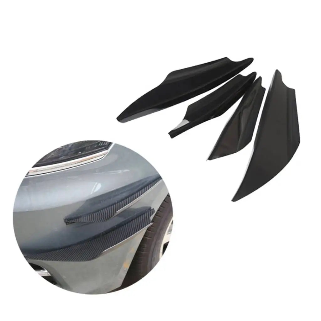 4Pcs Universal Car Front Bumpers Spoilers Set scratch strip 