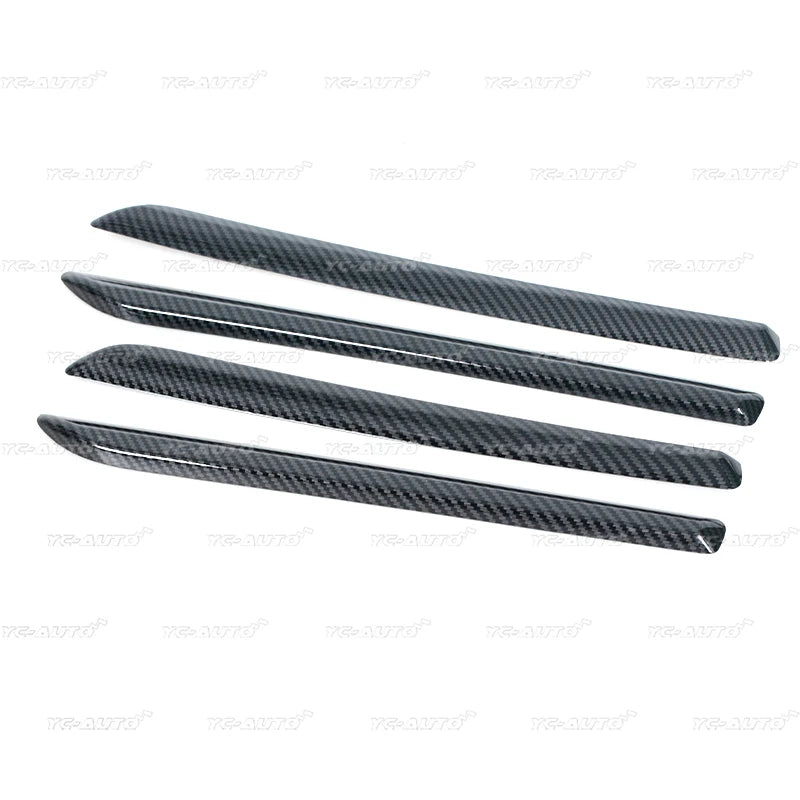 Car LHD Center Console Door Panel Carbon Fiber Trim ABS For 
