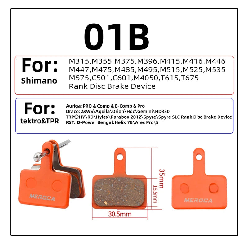 Bicycle Resin Brake Pad Mtb For Shimano M375 M445 Mt200 Bb5 Bb7 Mountain Road Bike Hydraulic Disc Brake Pads