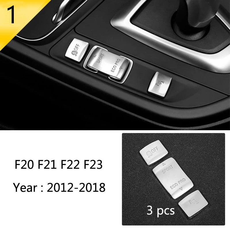 For BMW 1 2 Series F20 F21 F22 F23 Carbon Fiber Car Control CD Panel Cover Trim Air Conditioning Outlet Frame Decoration Sticker