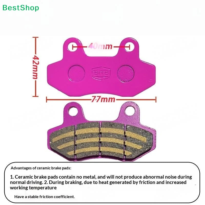 Vic Front Rear CBX Disc Brake Pads Universal Motorcycle Blac