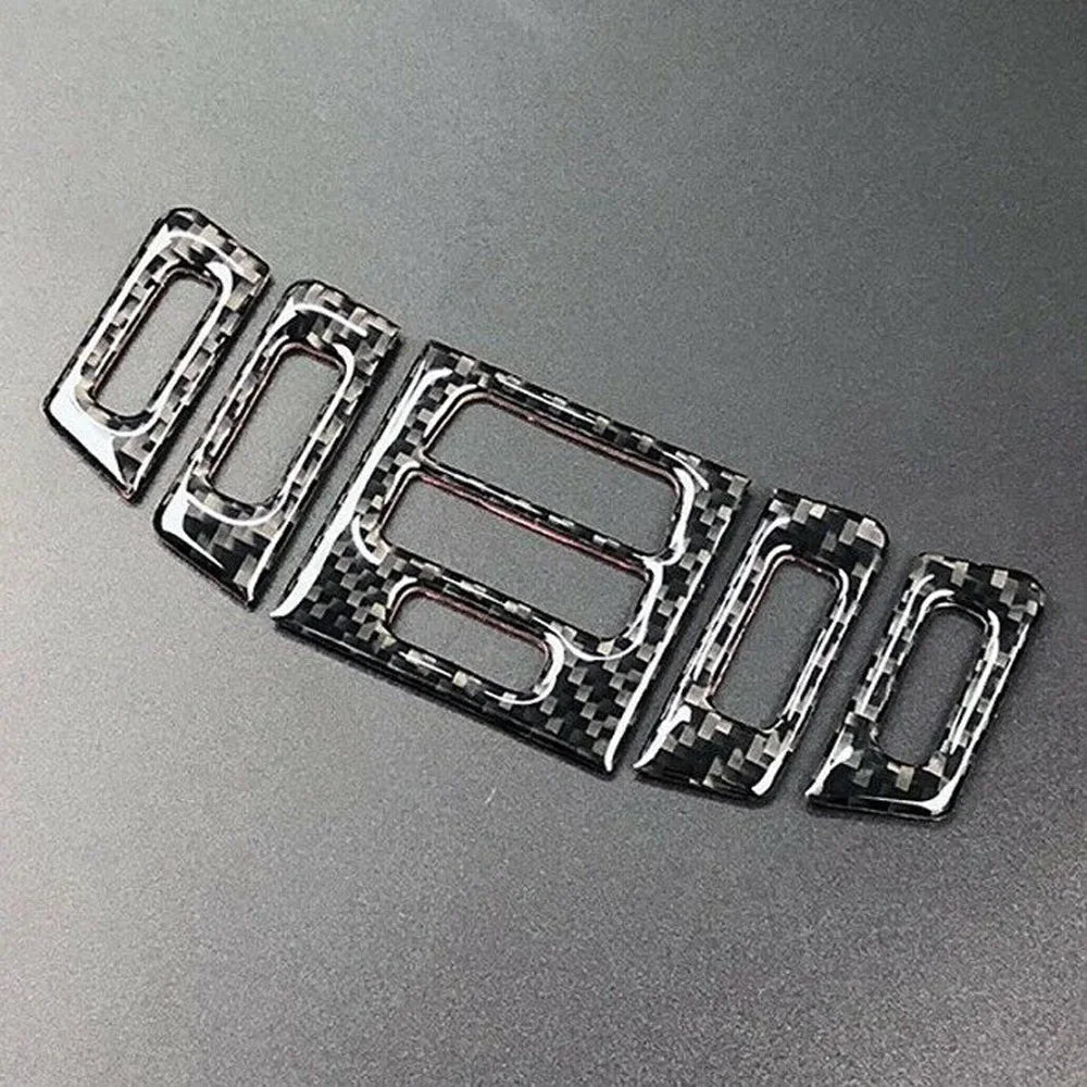 For BMW E90 E92 E93 Interior Accessory 5pcs Car Auto Carbon 