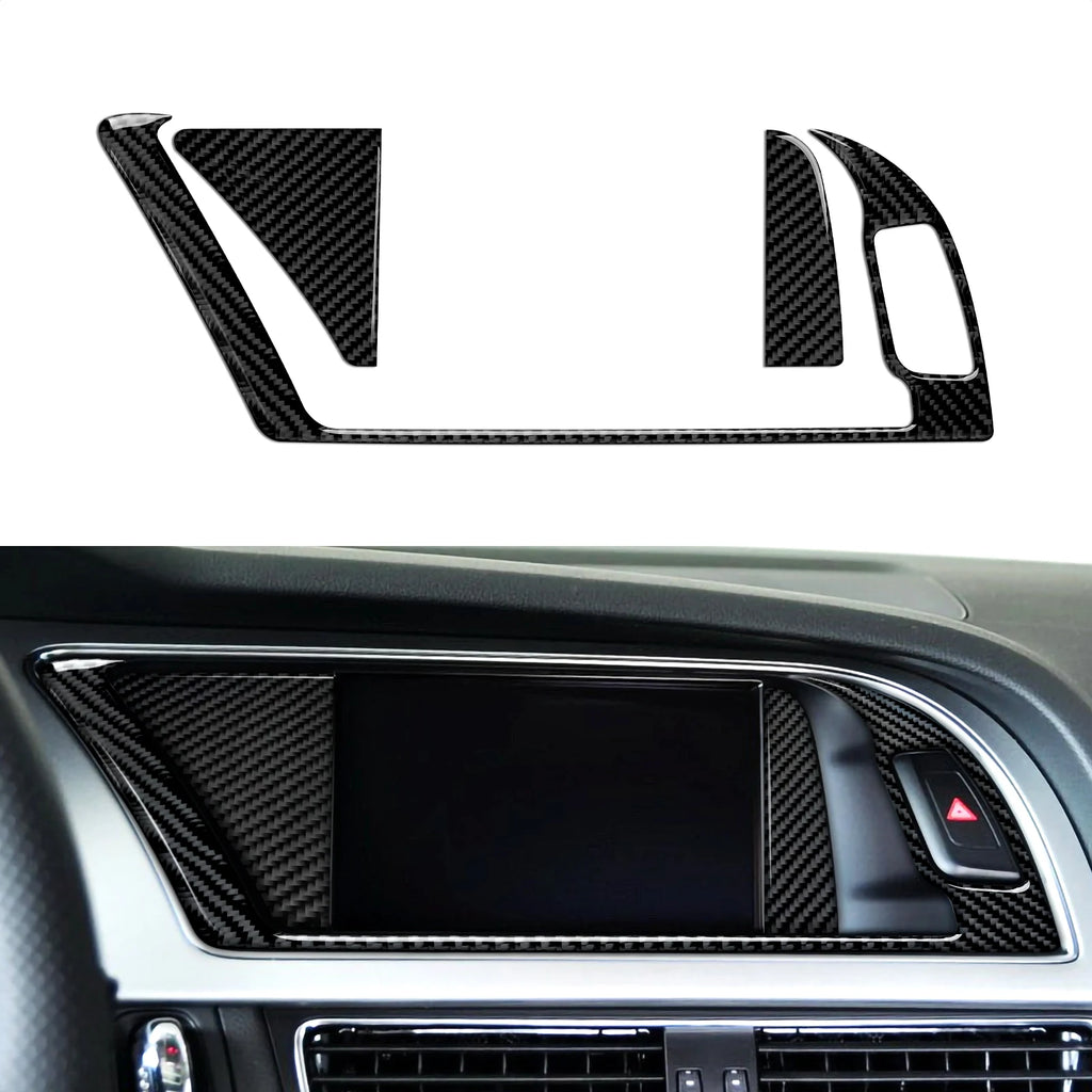 Car Center Console Gear Shift Panel Set For Audi A4 S4 RS4 A5 S5 RS5 (2007-2016) Carbon Fiber Interior Sticker Trim Accessories
