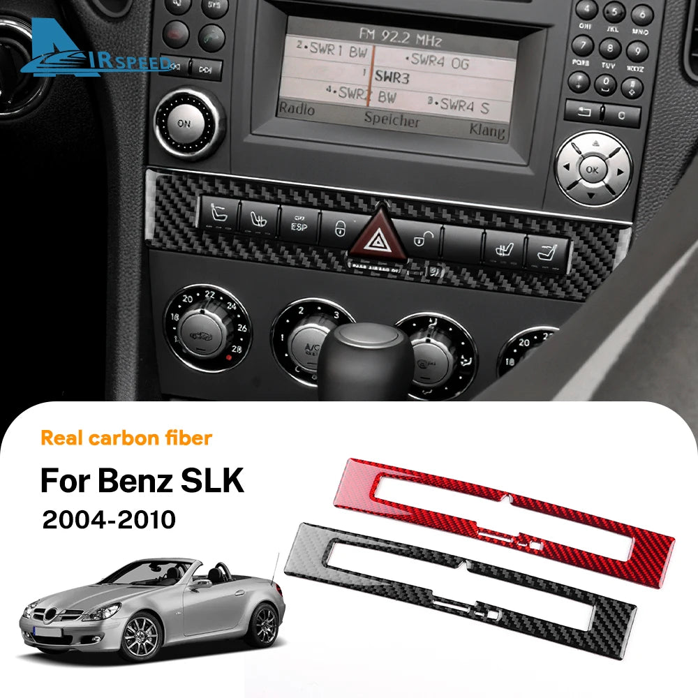 Real Soft Carbon Fiber Trim Sticker For Mercedes Benz SLK R1