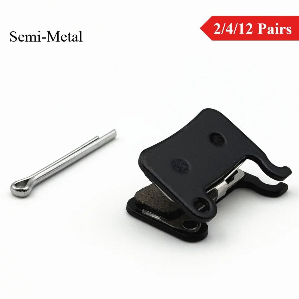 Semi-Metal 2/4/12 Pairs Disc Brake Pads for Mountain Bike fo