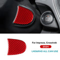 Real Soft Carbon Fiber Sticker For Subaru Crosstrek 2024 Impreza 2024 Car Below Steering Wheel Panel Interior Trim Accessories
