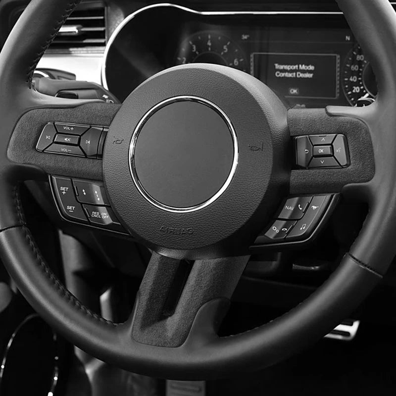 Made of Alcantara For Mustang Steering Wheel Panel Decorativ