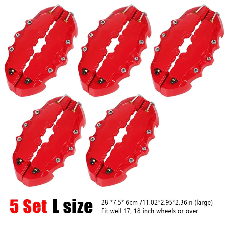 Universal Brake Caliper Covers 1 Pair of Universal Fron Rear Brake Caliper Covers Suitable For All Wheels A Racing Accessory