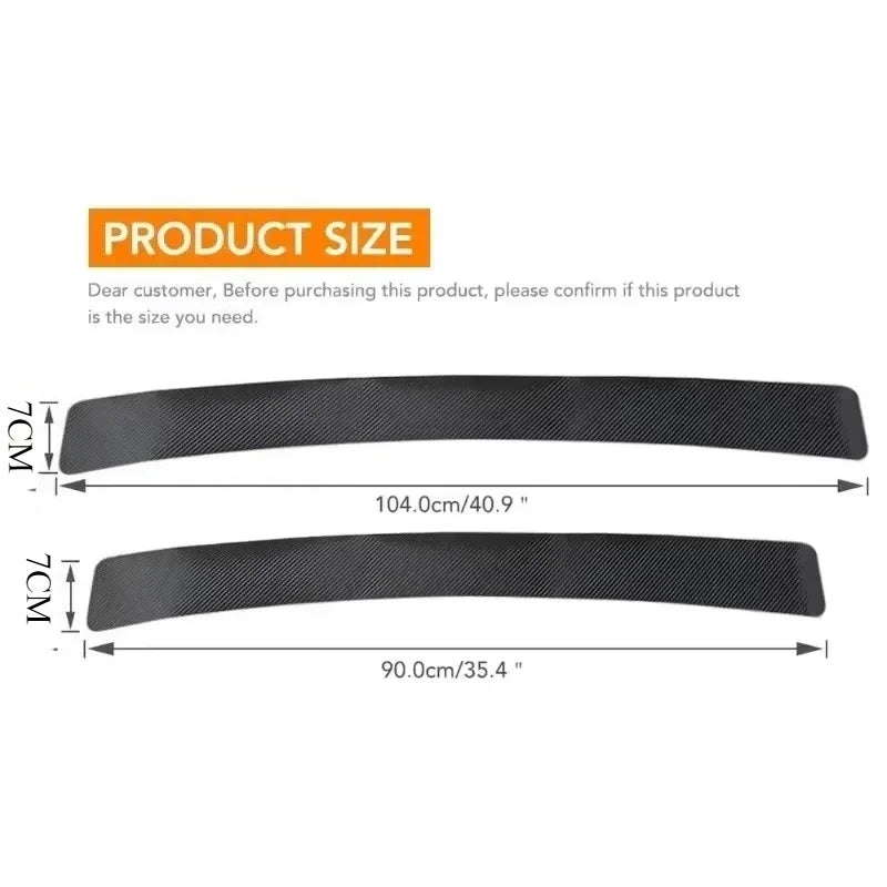 Universal Trunk Rear Guard Plate Sticker Car Rear Bumper Tri
