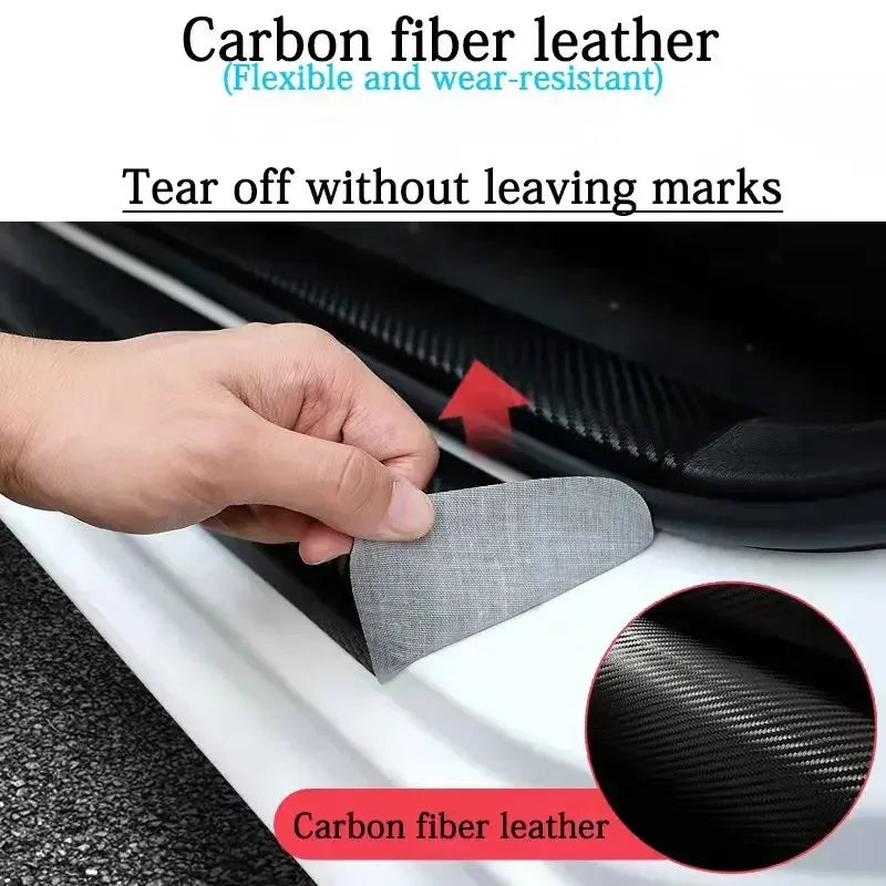 Car Door Sill Sticker Threshold Trim Decals Protective Strip