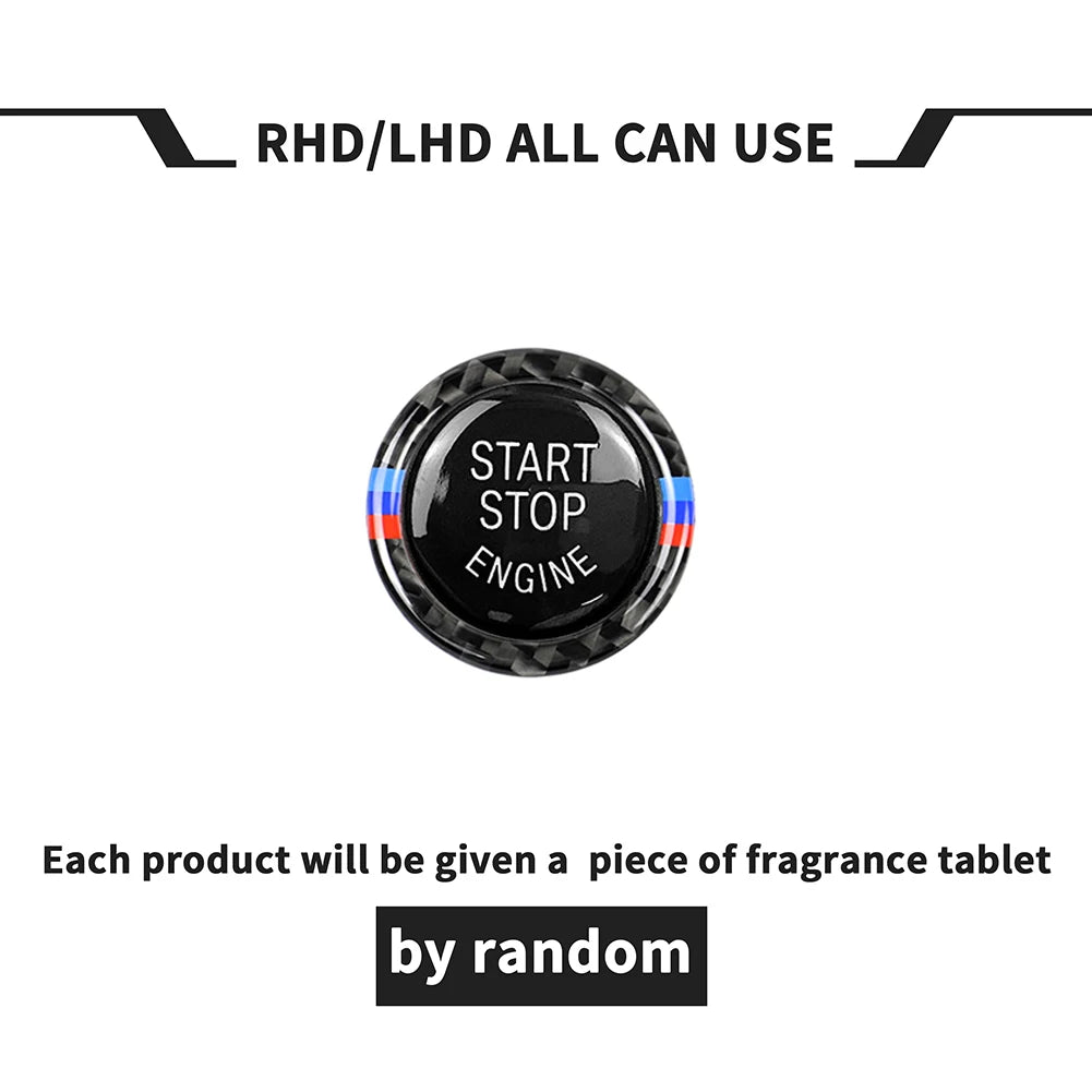 Car Engine Start Stop Button Replace Cover Switch Trim Ring 