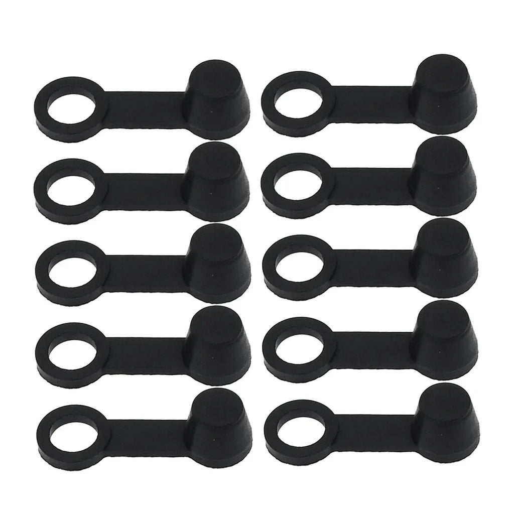 10Pcs 8mm Car Brake Pump Dust Cap Oil Drain Screw Cap Brake Caliper Bleed Nipple Black Screw Dust Caps Cover Rubber Motorcycle
