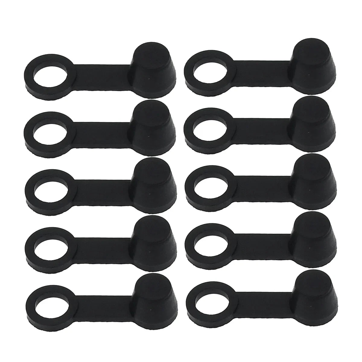 10Pcs 8mm Car Brake Pump Dust Cap Oil Drain Screw Cap Brake Caliper Bleed Nipple Black Screw Dust Caps Cover Rubber Motorcycle