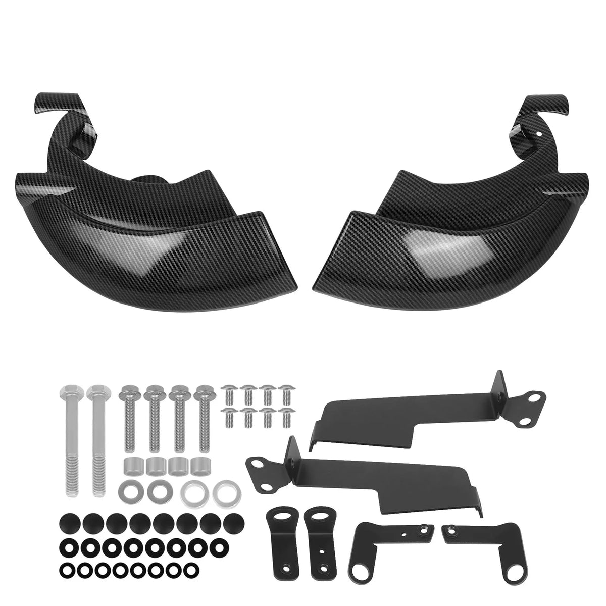 For SUZUKI GSX-R 1000 R 2017-2025 Brake Caliper Disk Cooler Air Cooling Duct Side Cover ABS Black Motorcycle GSX-R1000 2009-2025