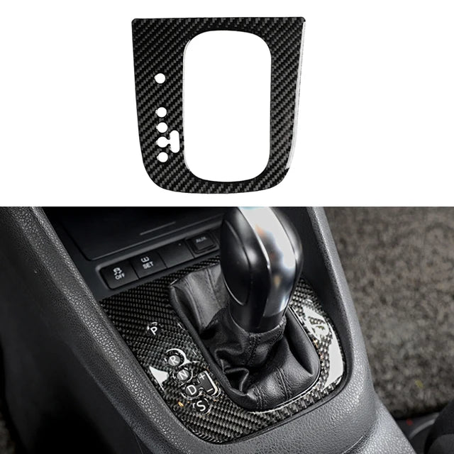 For VW Golf 6 MK6 Car Carbon Fiber Center Control Panel Air Vent Gear Shift Frame Headlight Switch Ashtray Box Cover Inner Trim