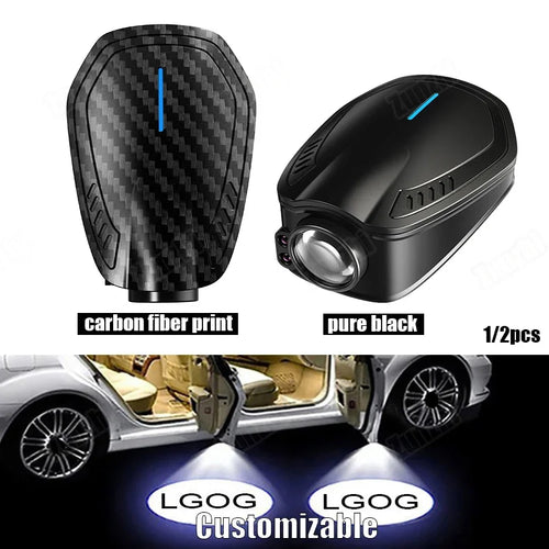 1/2/4PCS Customisable Car Door Welcome Logo Light Car Stylin