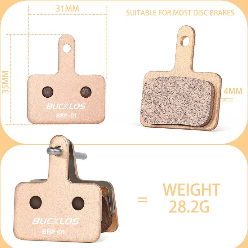BUCKLOS Sintered-Metal MTB Brake Pads for B01S B05S Bicycle 