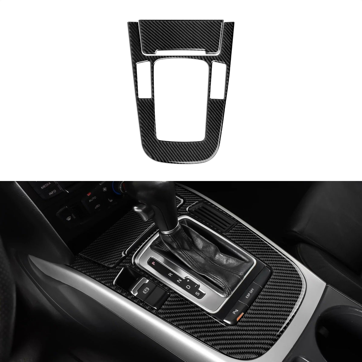 Car Center Console Gear Shift Panel Set For Audi A4 S4 RS4 A5 S5 RS5 (2007-2016) Carbon Fiber Interior Sticker Trim Accessories