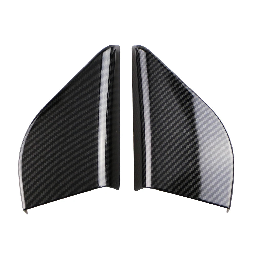 2Pcs/Set A Pillar Audio Speaker Trim Decoration Sticker for Ford New Focus 4 MK4 2019-2023 Car Accessories Carbon Fiber
