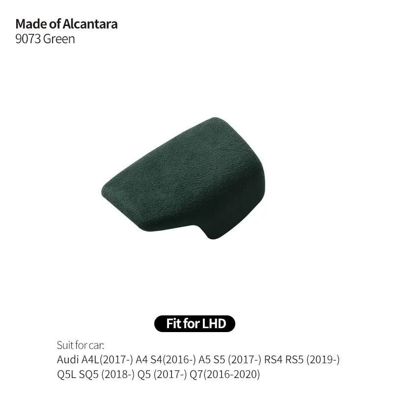 Made of Alcantara For Audi Sport B9 F5 FY A4 S4 A5 S5 RS4 RS5 Q5L SQ5 Q5 Q7 Gear Shift Knob Cover Trim Car Interior Accessories
