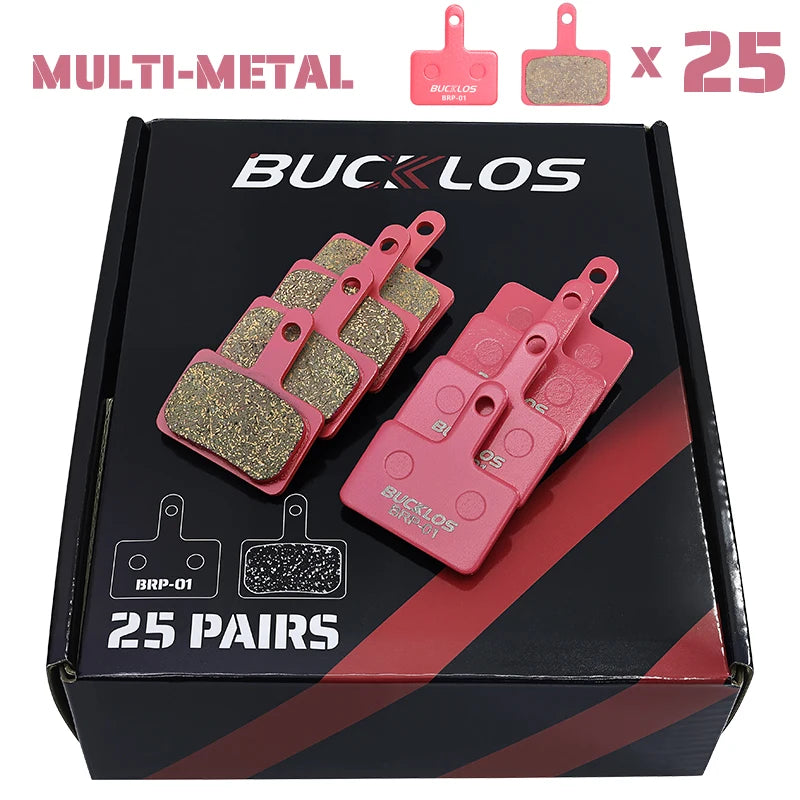 25 Pairs BUCKLOS Disc Brake Pads for SHIMANO B01S B05S Ceramic Resin Bicycle Hydraulic Brake Pads Road Mountain Bike Brake Pads