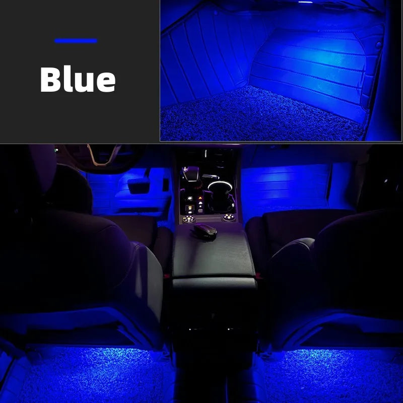 For Audi Q3 F3 RS6 C8 4A 2019 2024 Car Footwell Lights LED L