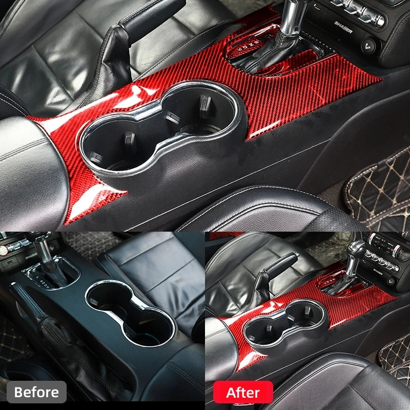 For Ford Mustang GT 2015-2021 Carbon Fiber Interior Car Gear