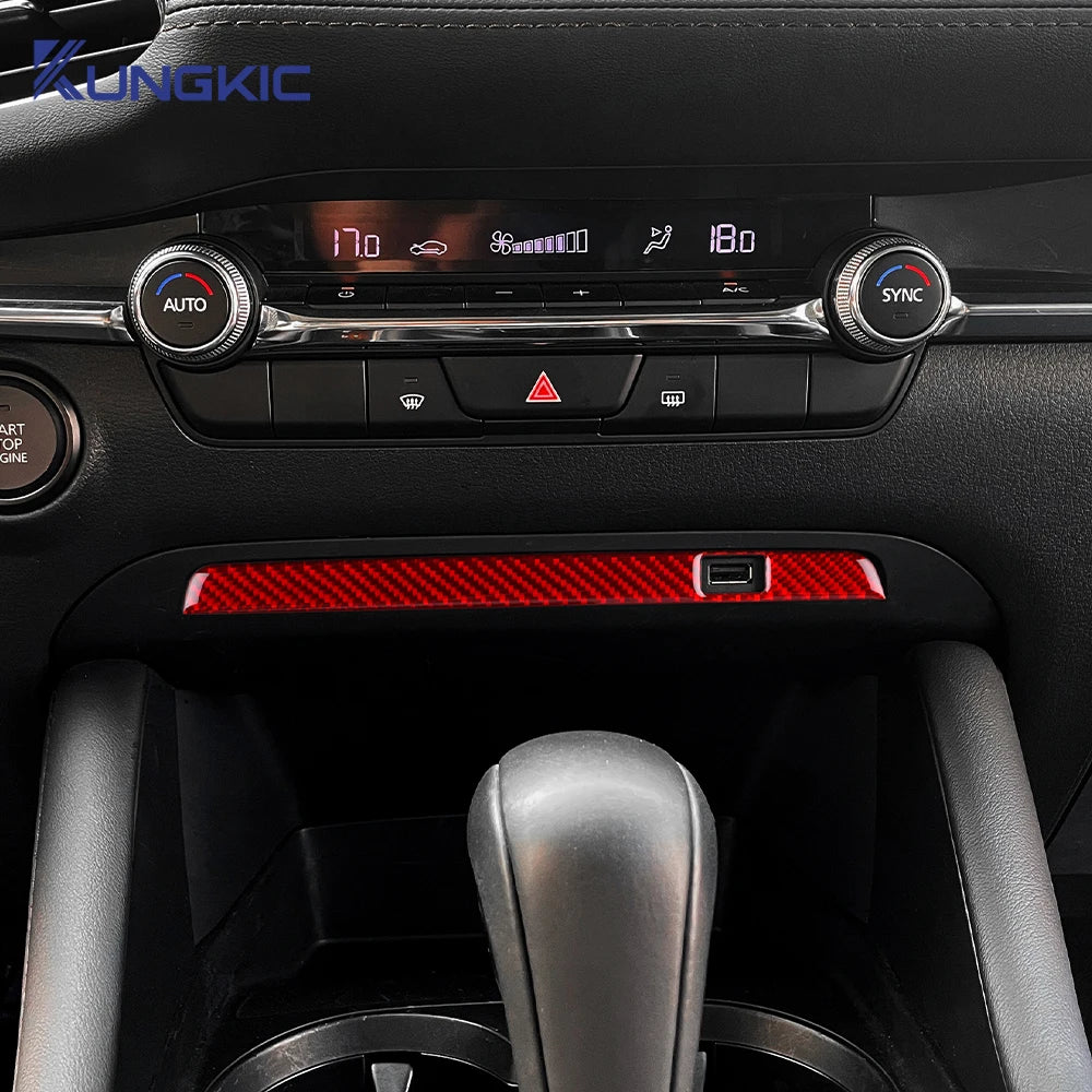 Real Soft Carbon Fiber Sticker For Mazda 3 Axela 2019 2020 2