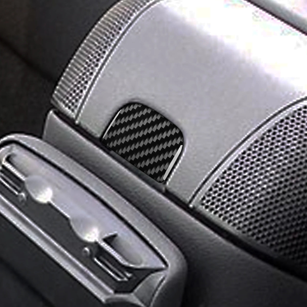Real Carbon Fiber Car Accessories Storage Trim Cover Soft St