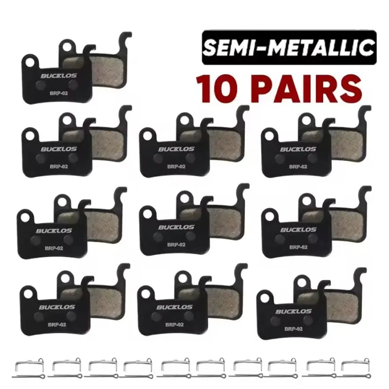 BUCKLOS Bike Brake Pads Resin/Ceramic/Copper-Based/Sintered-Metal Hydraulic Brake Pad wear-resistant Bike Pads Bicycle Parts