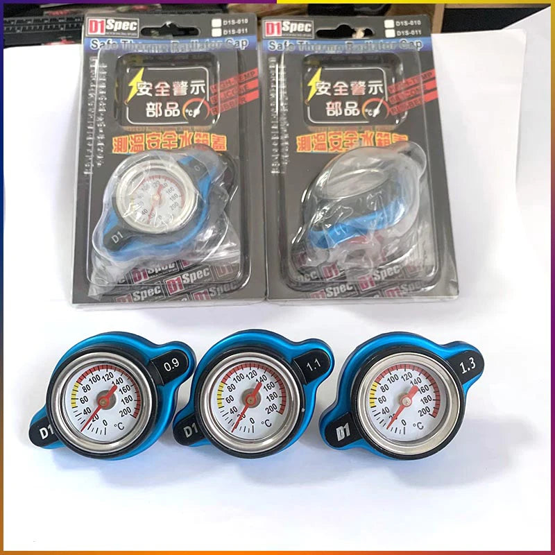 Car Motorcycle Refit Styling Thermo Radiator Cap Tank Cover 