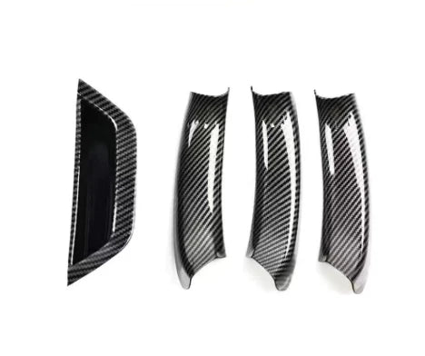 For BMW X3 X4 F25 F26 2010 2011 2012 2013 2014 2015 2016 2017 Car Interior Door Handle Pull Cover LHD Black/Carbon Fiber/Beige
