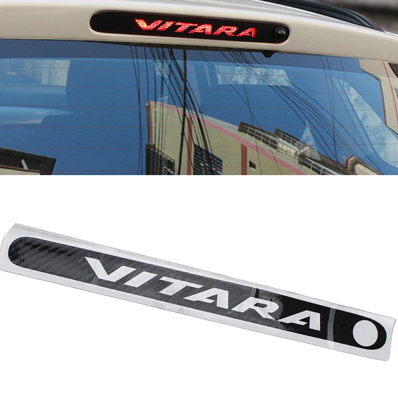 High Mount Brake Light Car Stickers Carbon Fiber Style Trim 