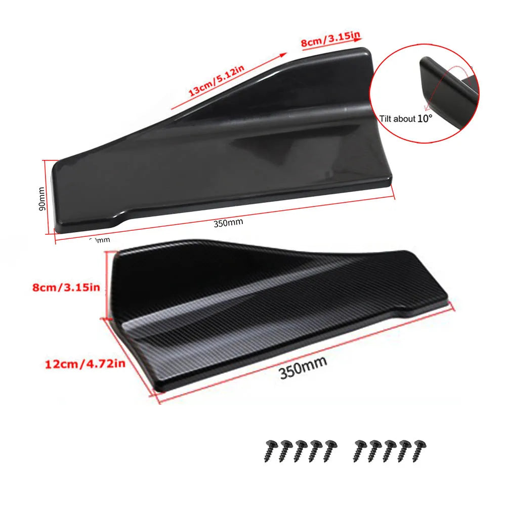 35cm 48cm Universal Fit Car Spoiler Lateral Bumper Rear Side
