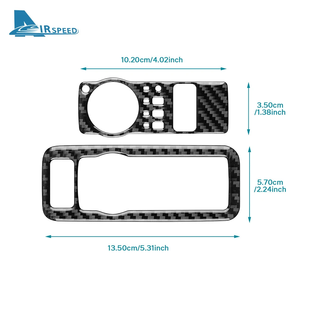Real Soft Carbon Fiber Sticker For Ford Mustang GT Dark Hors
