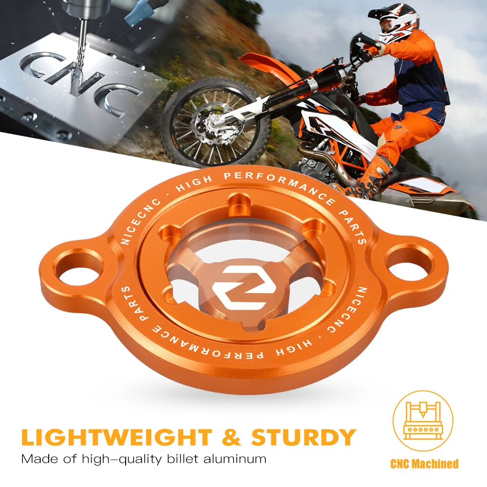 For KTM SXF 450 2009-2025 Engine Oil Filter Cap Cover For KT