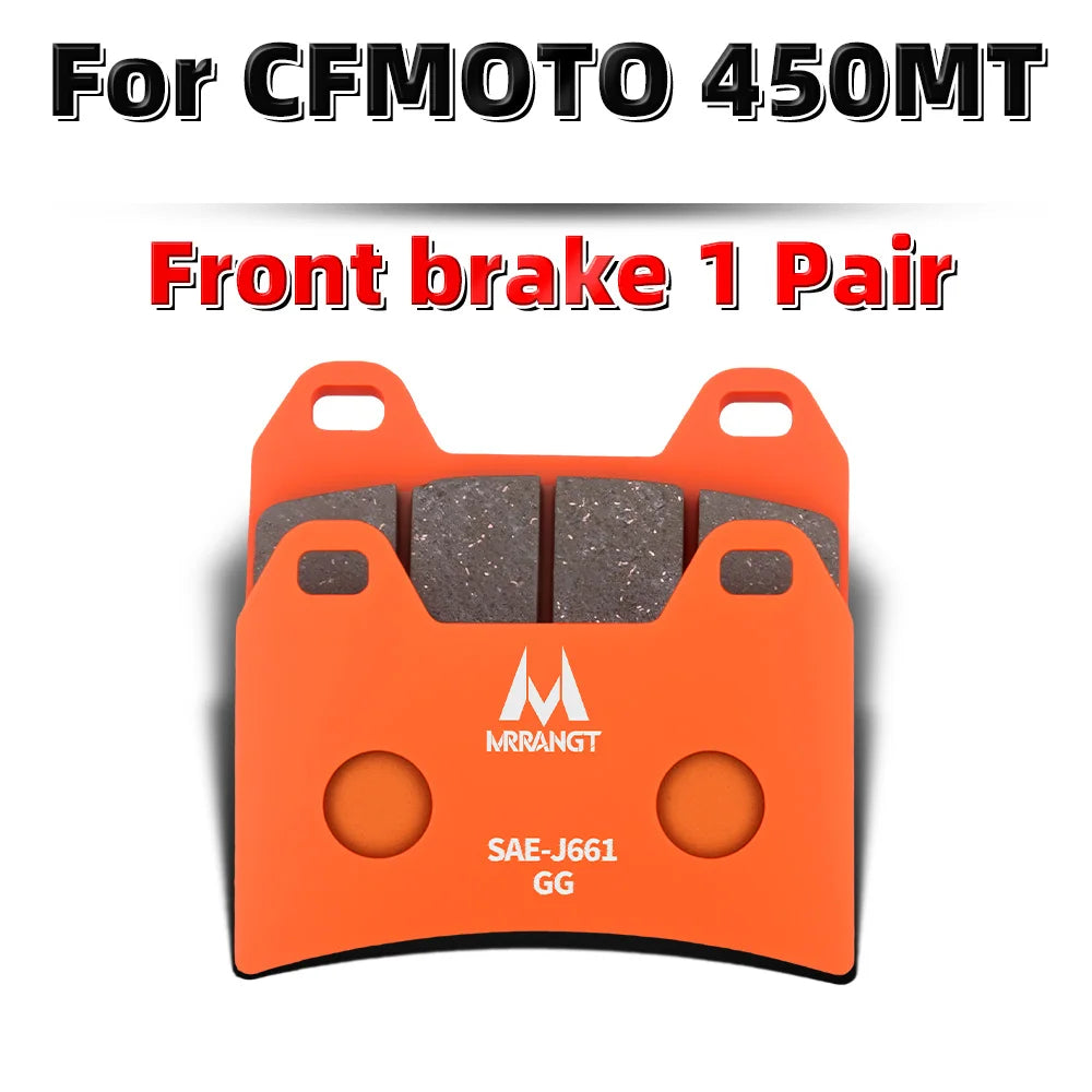 MRRANGT Ceramic Brake Pads Performance Brake Kit fit for CFMOTO 450SR 450NK 450MT 450SR-S 450CL-C 250SR 250NK CLX250 250CL-C