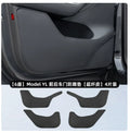 Car Door Anti-Kick Pad Leather Sticker Trim Kit For Tesla Model YL 6-Seater Side Door Protector Cover Car Interior Accessories